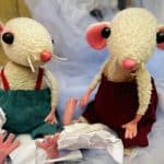 Snow mice puppets